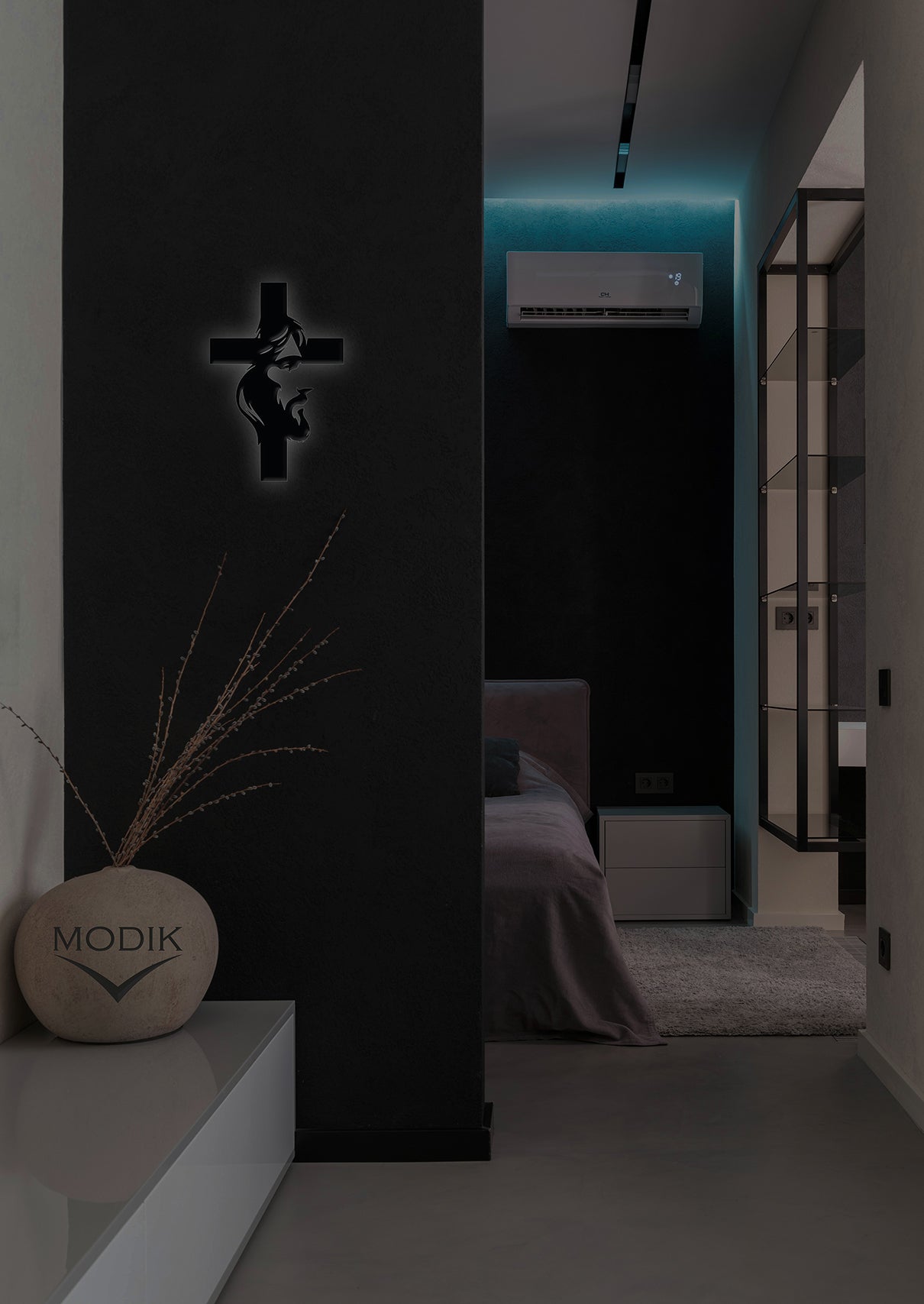 Quadro Led Crocifisso