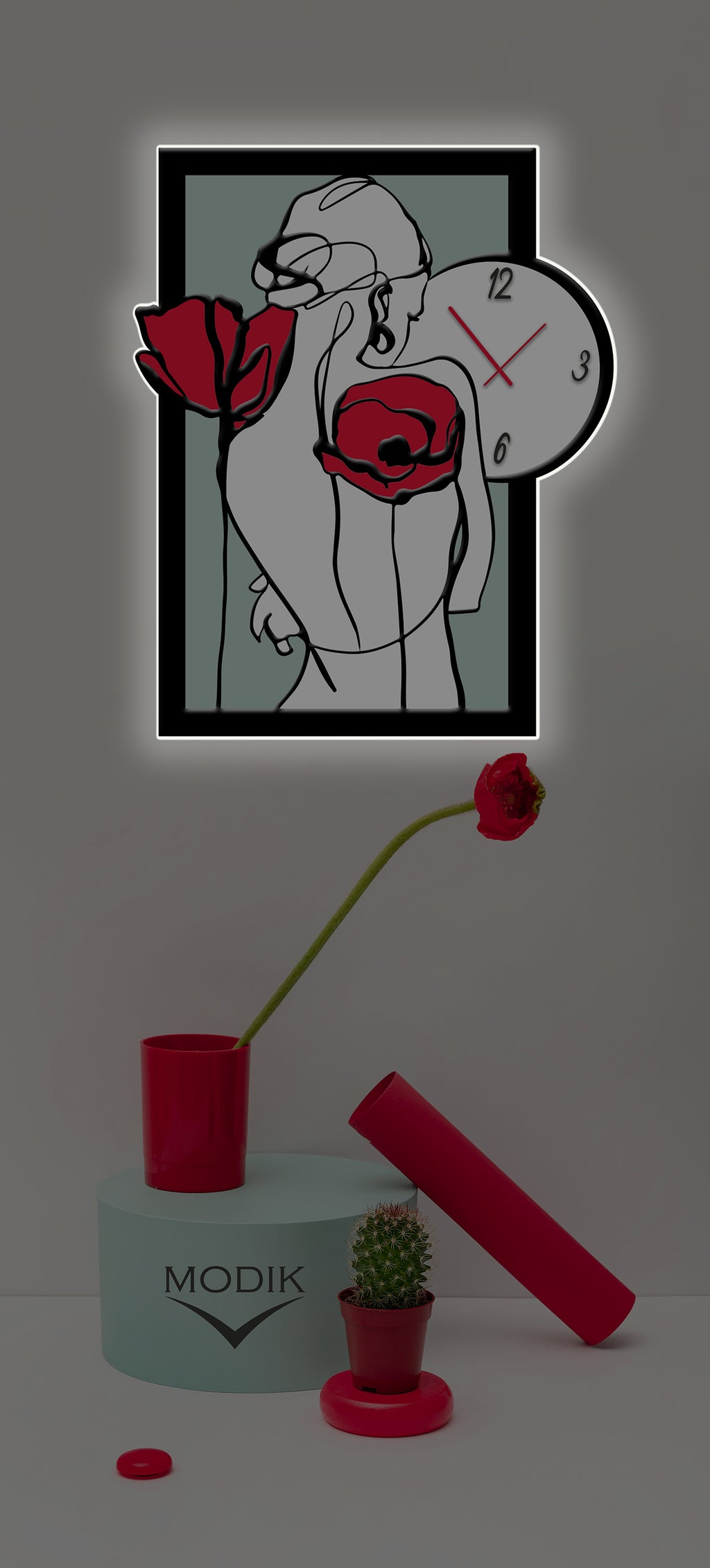 Orologio Donna Con Papaveri
