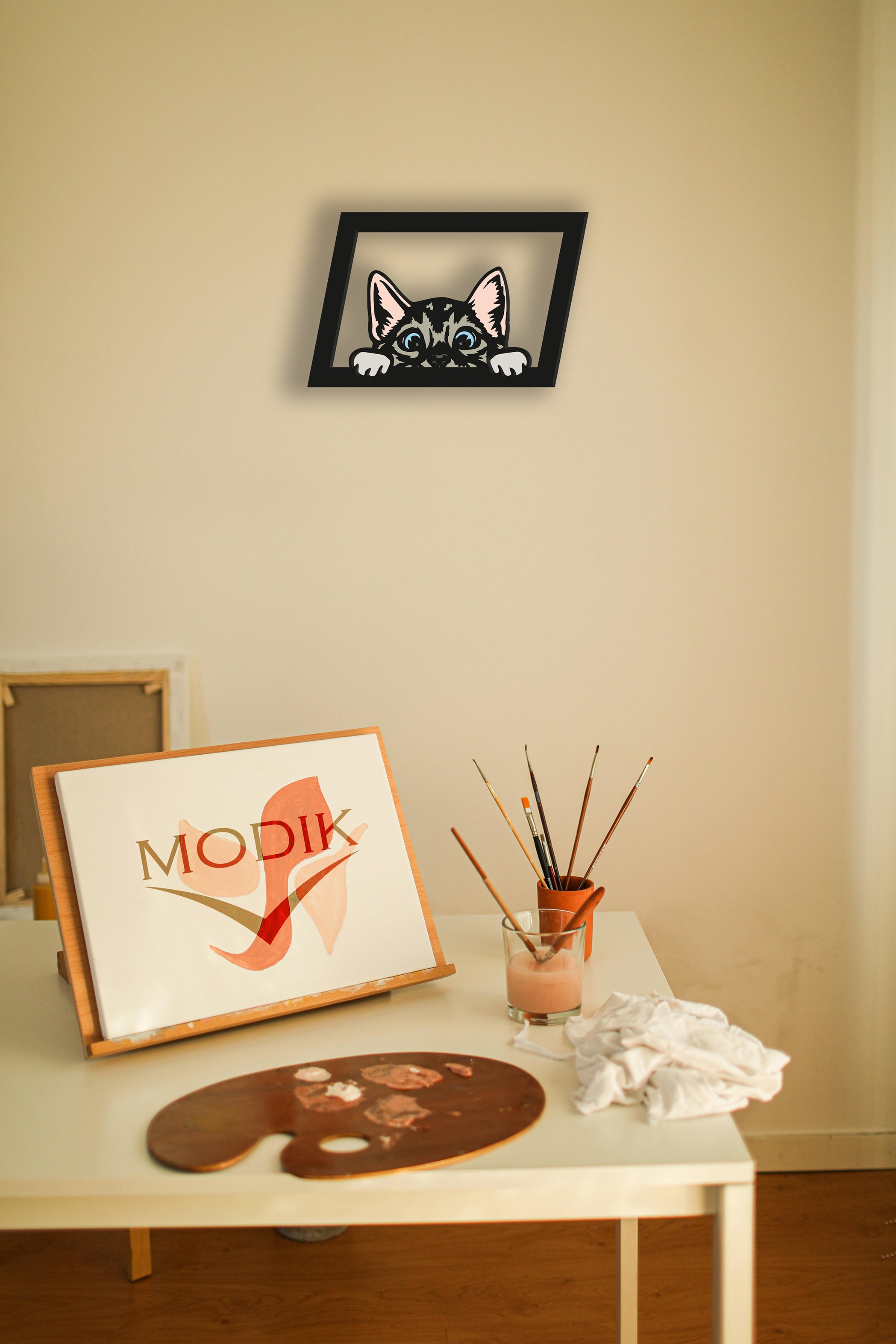 Quadro Led Micio