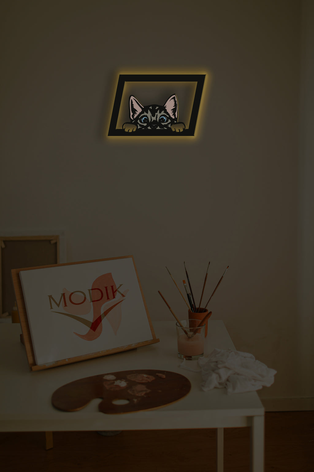 Quadro Led Micio