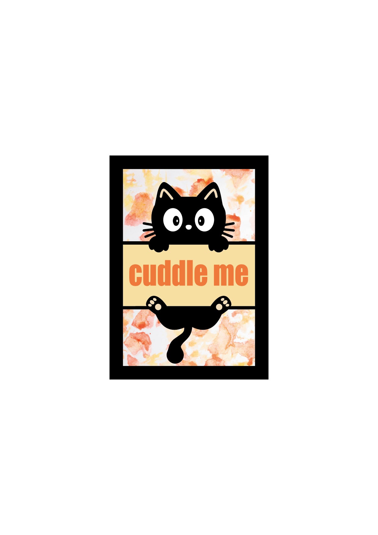 Quadro "Cuddle me " Versione Arancio