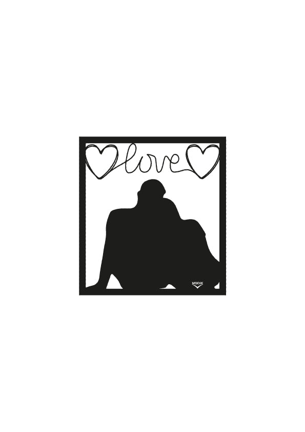 Quadro Led Couple Love