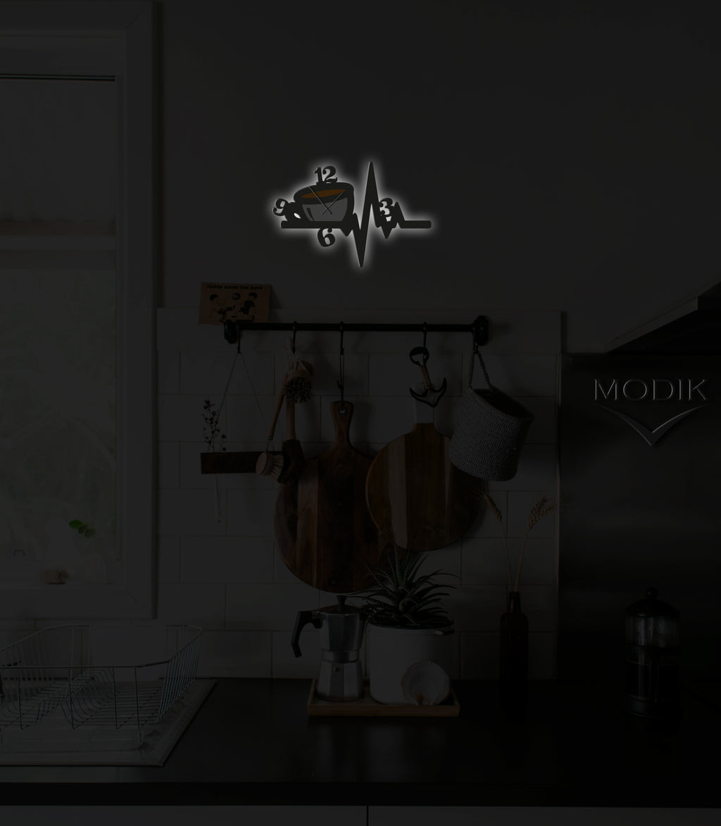 Orologio Led DNA Caffè