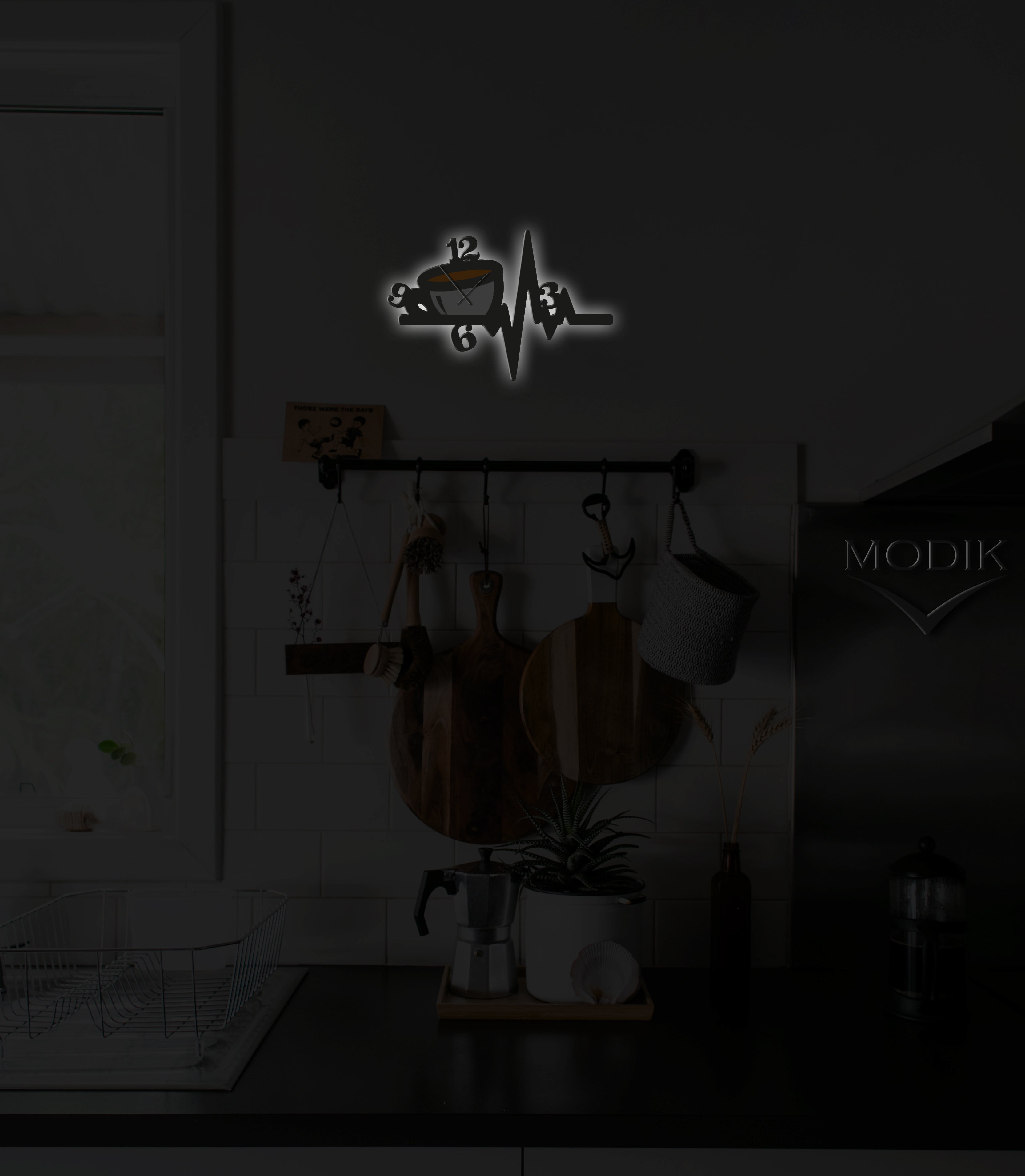 Orologio Led DNA Caffè