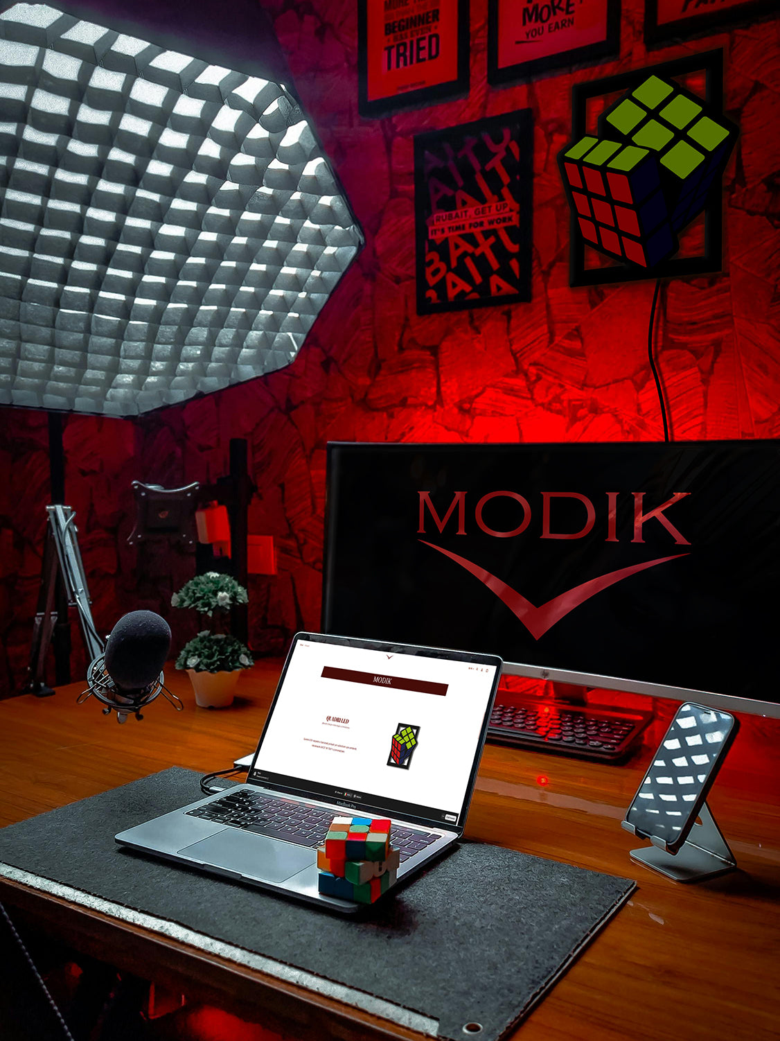 Quadro Led Cubo