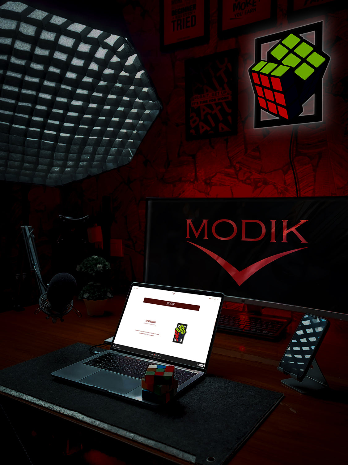 Quadro Led Cubo