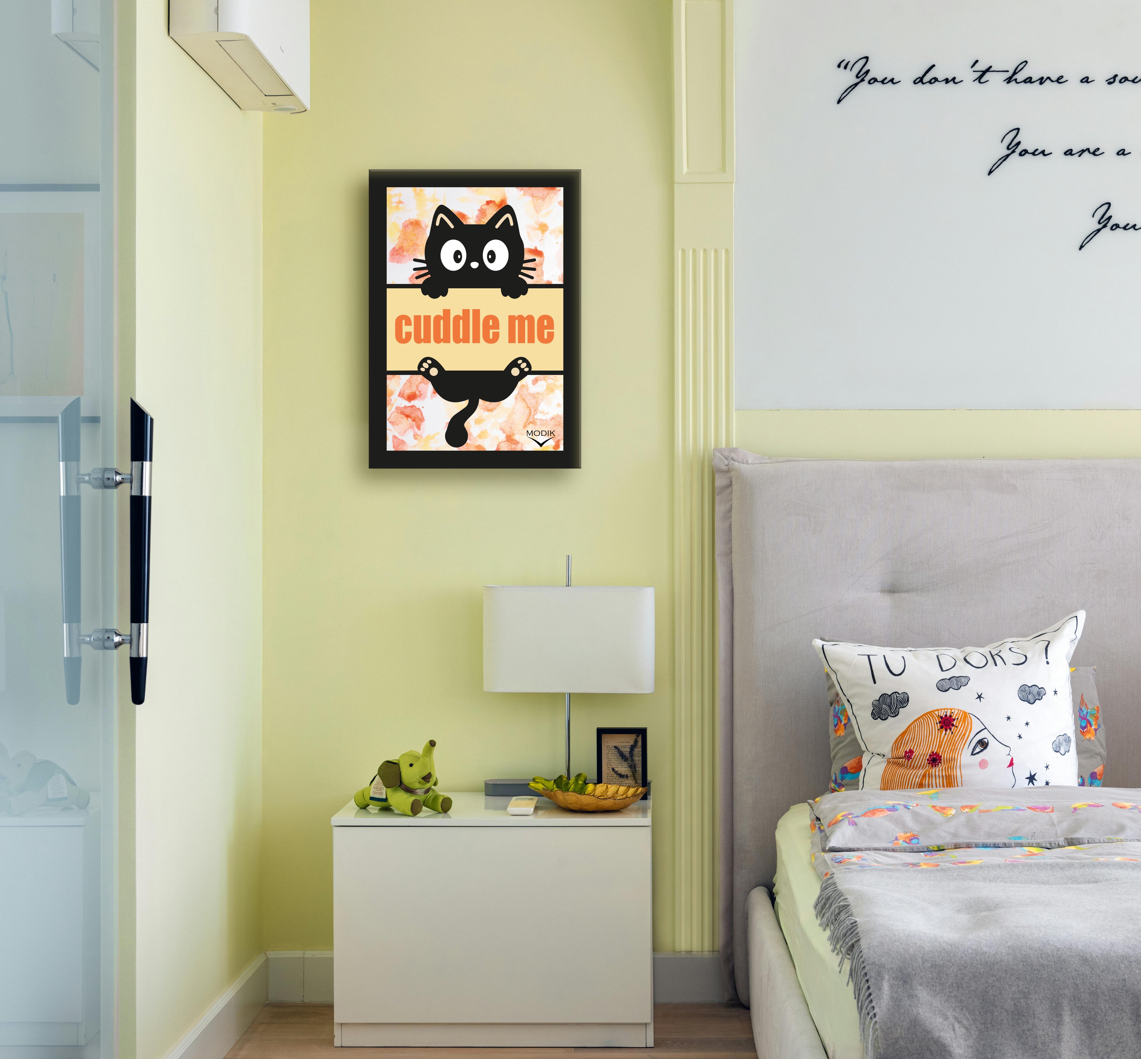 Quadro "Cuddle me " Versione Arancio
