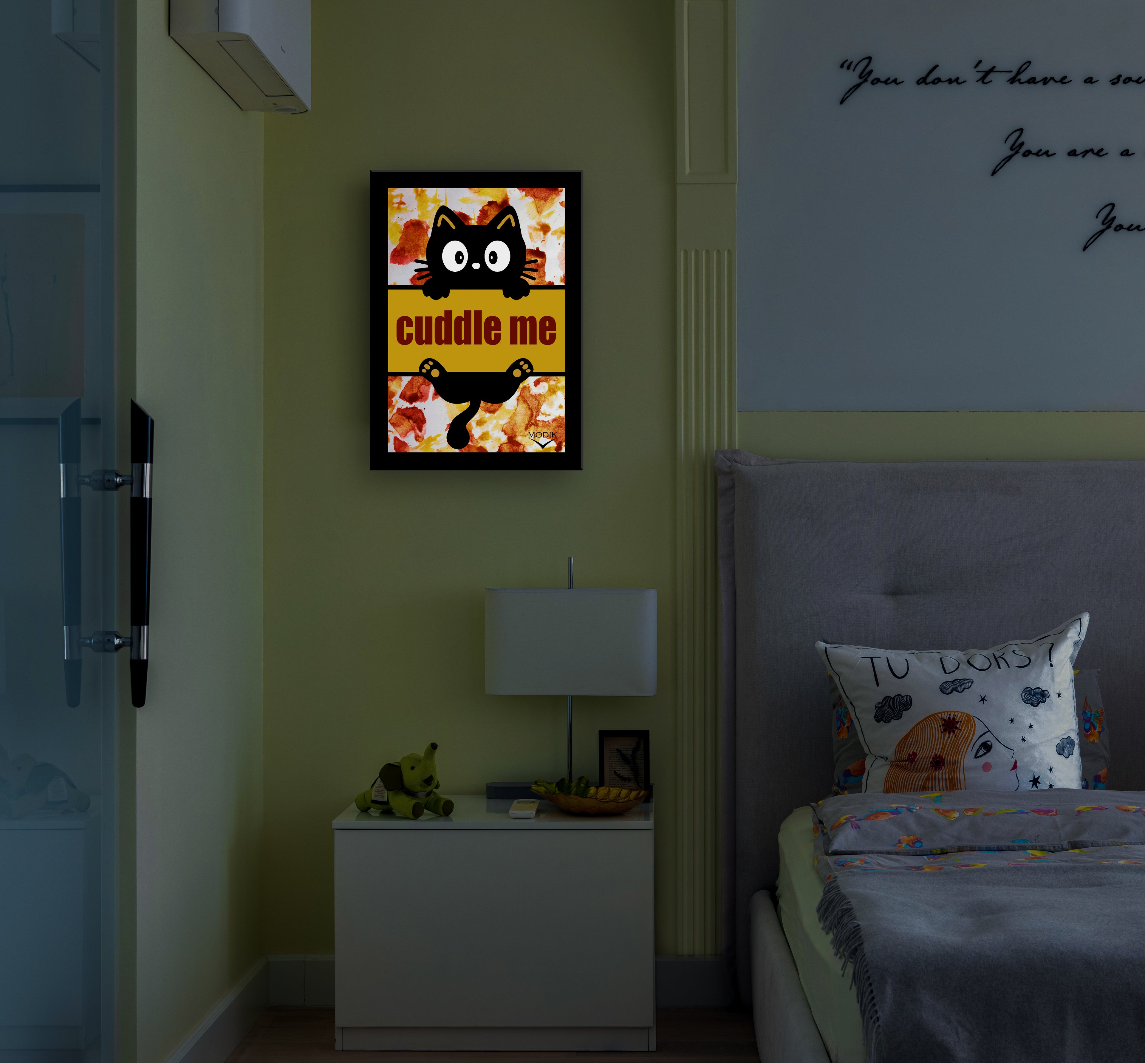 Quadro "Cuddle me " Versione Arancio