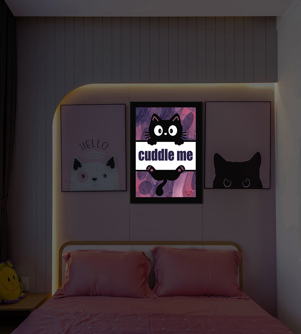 Quadro "Cuddle me" Versione Lilla