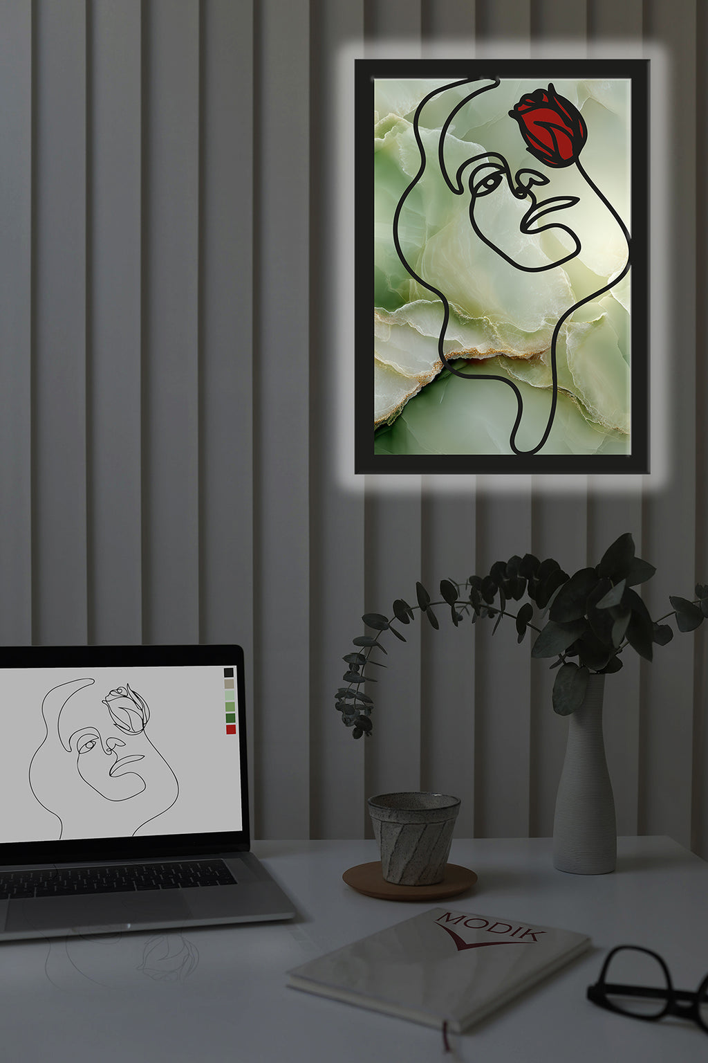 Quadro Marmo Green