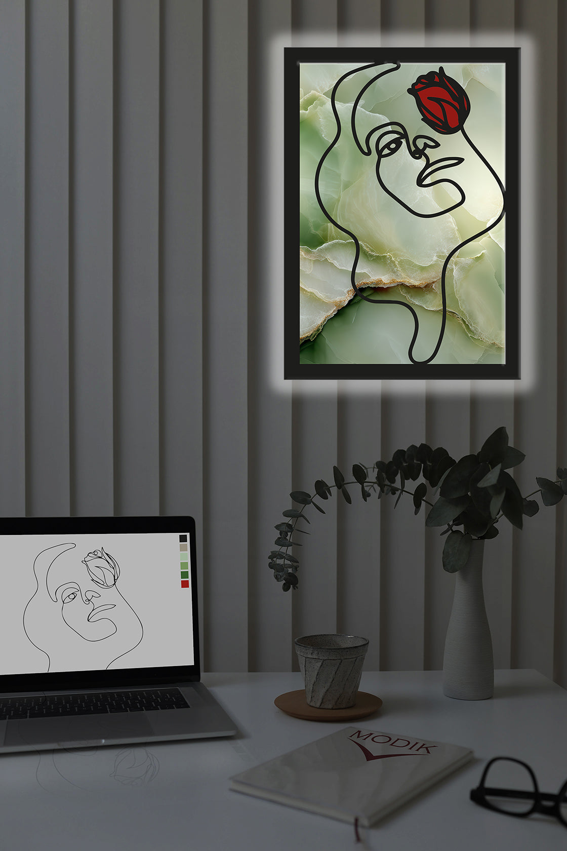 Quadro Marmo Green
