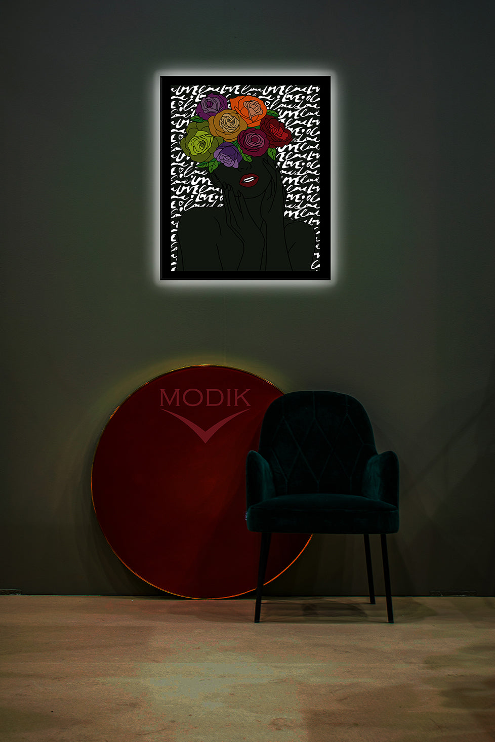 Quadro Led Arte Fluida