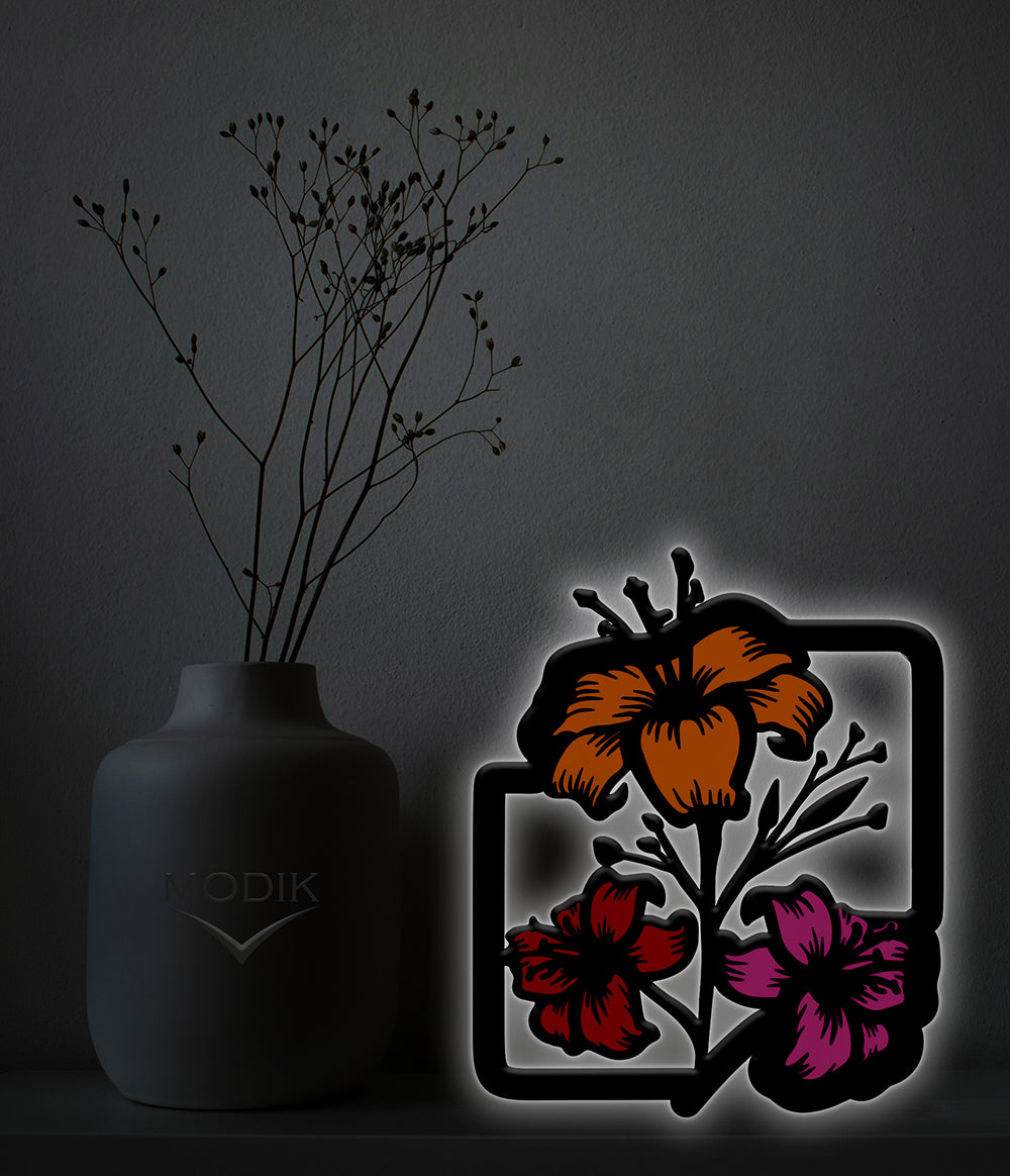 Quadro Led Flower