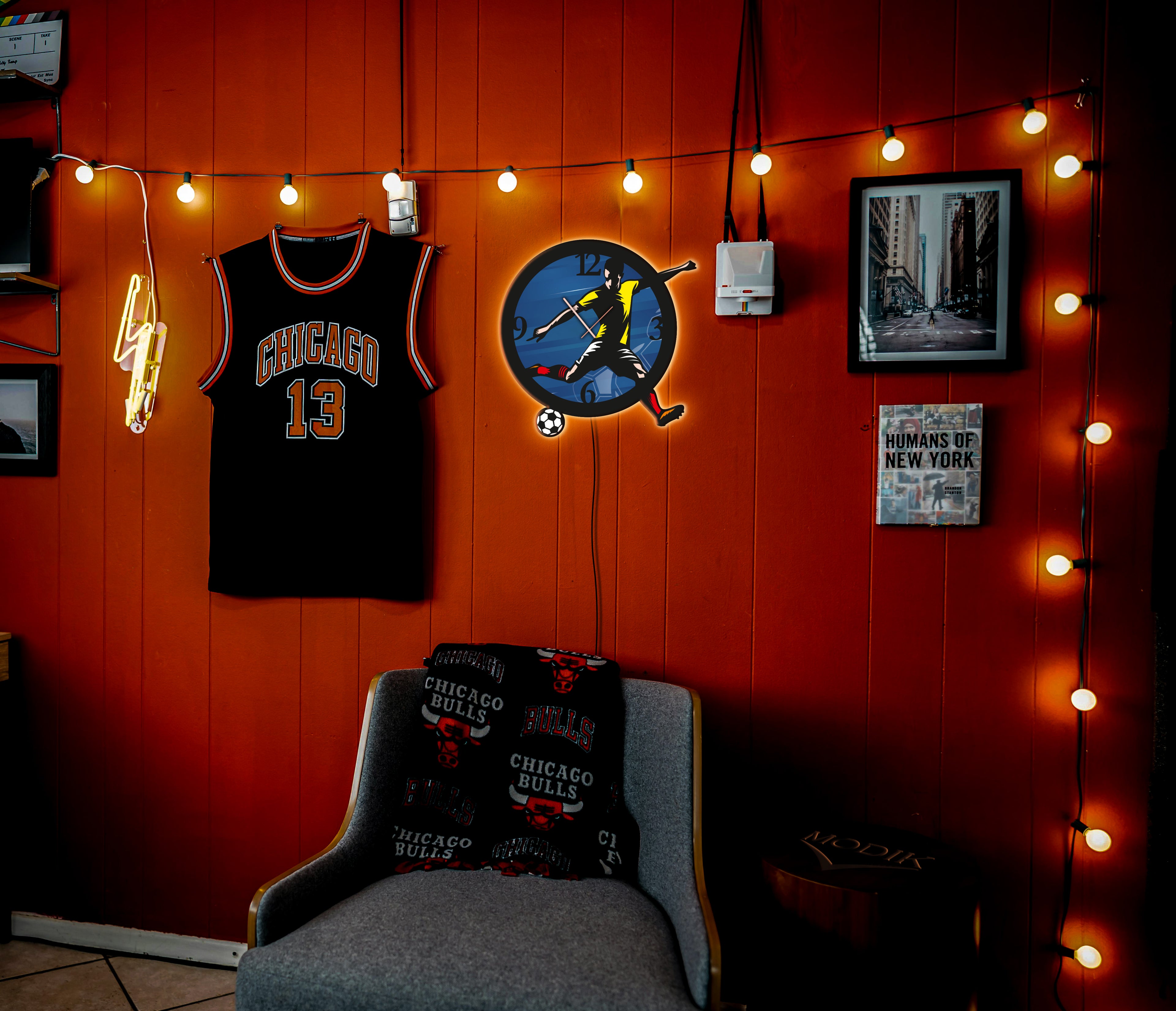 Orologio Led Football