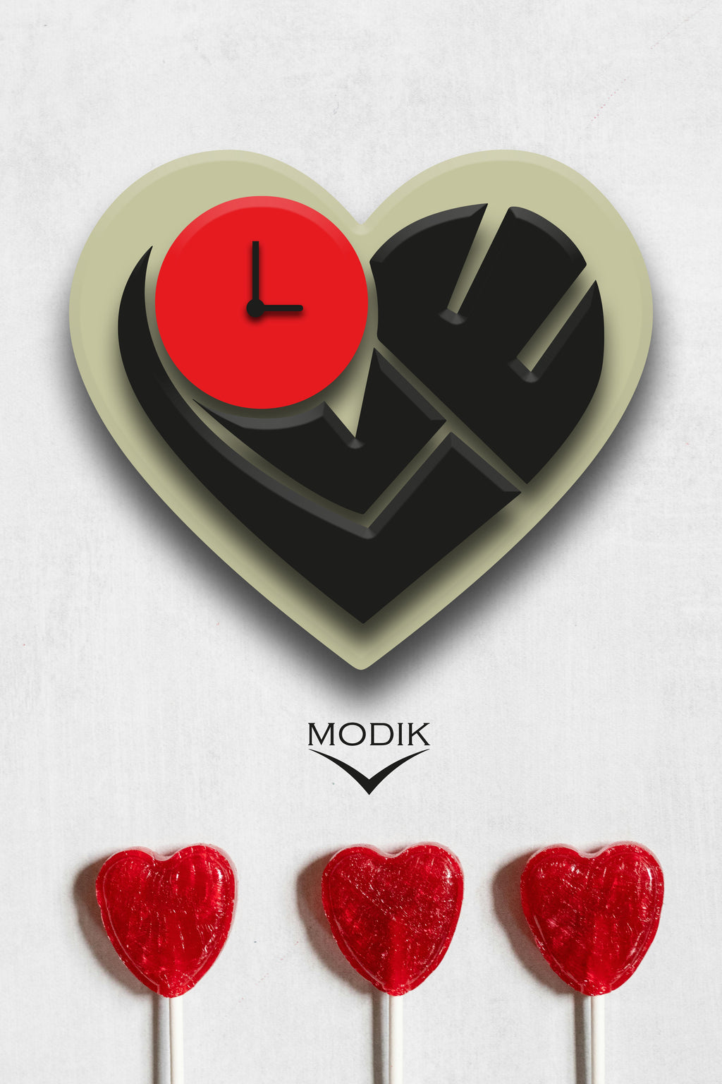 Orologio Cuore Che Avvolge