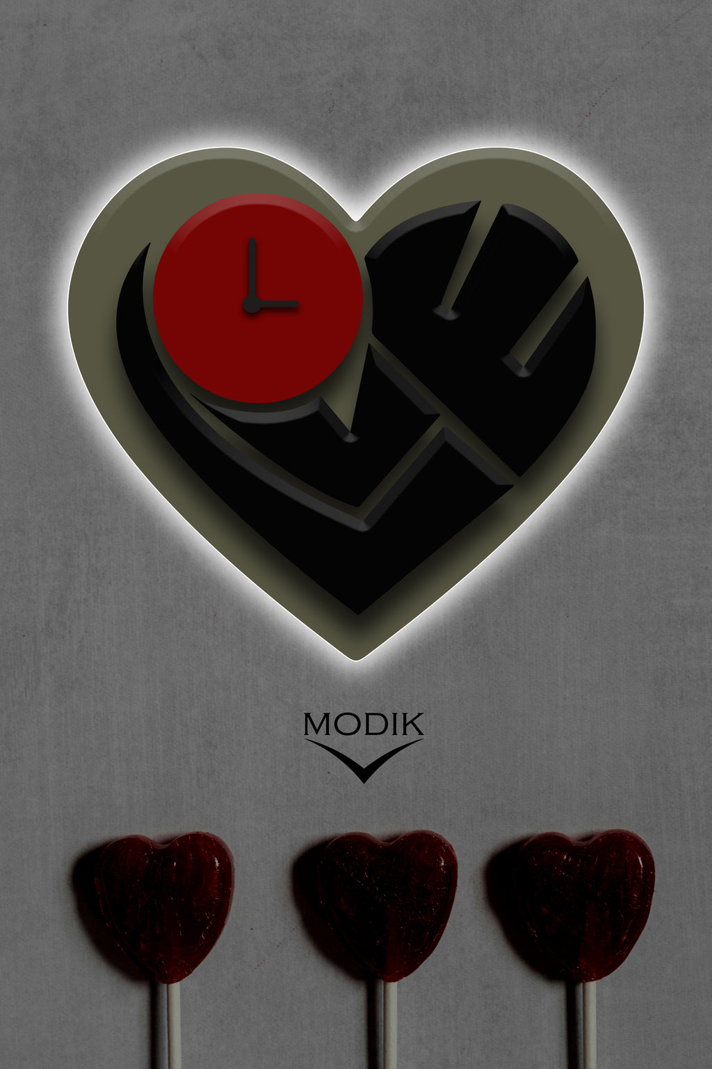 Orologio Cuore Che Avvolge