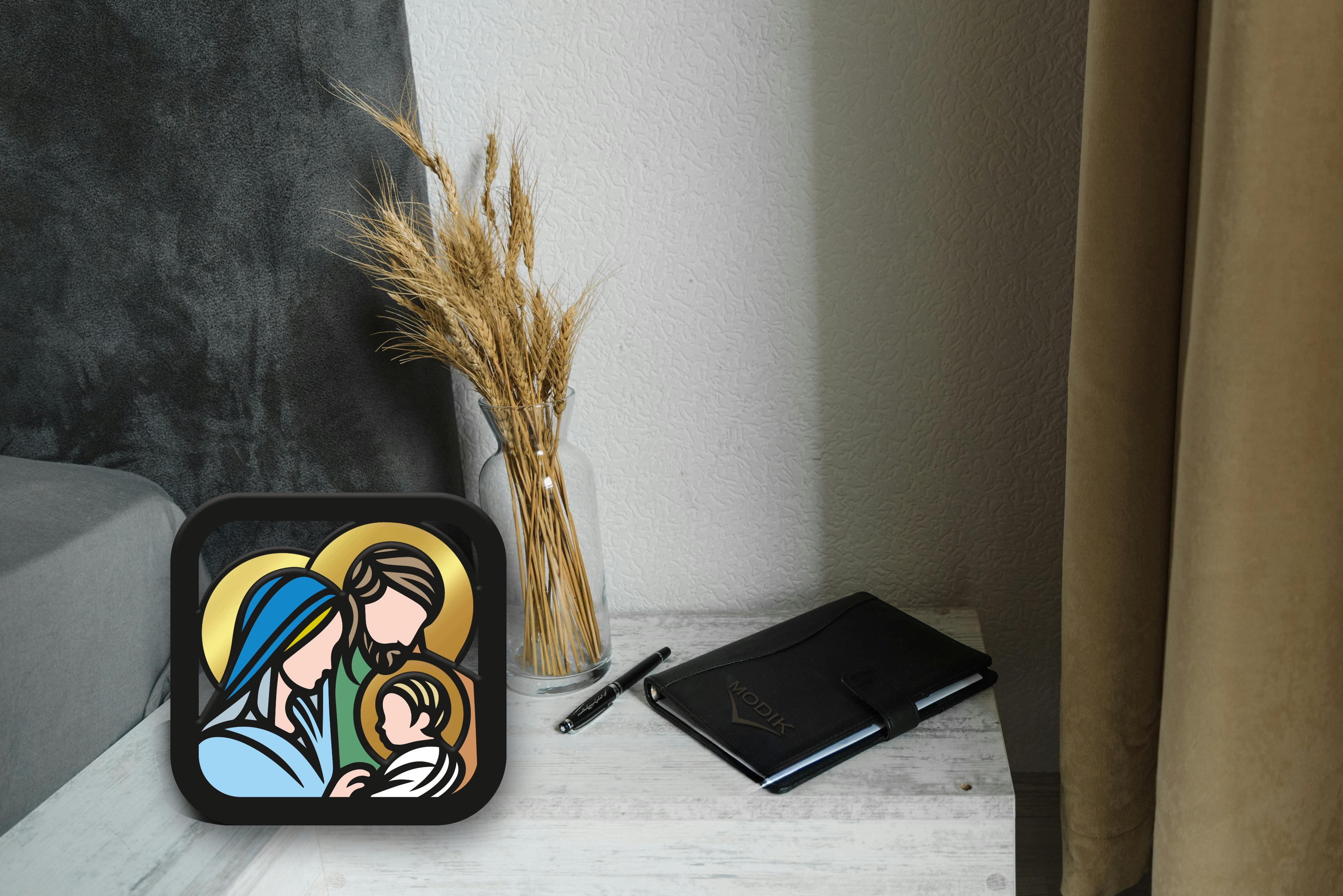 Quadro Led Sacra Famiglia